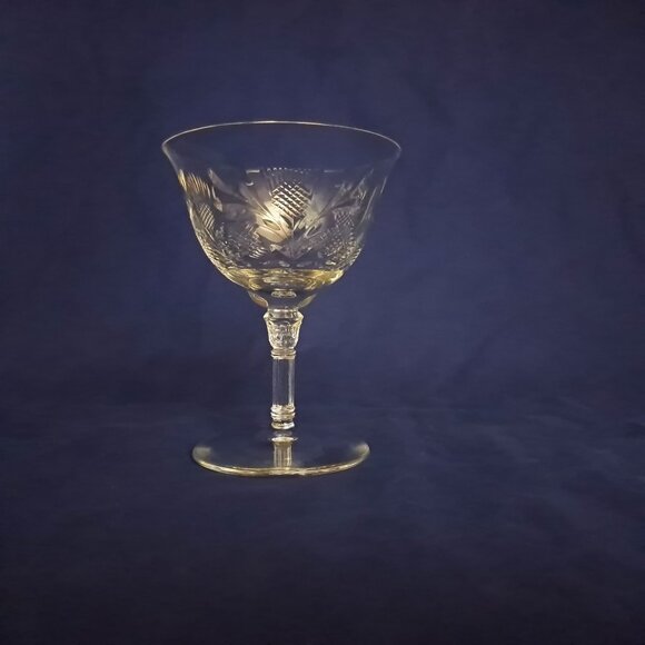 Rock Sharpe RKA5-1 Crystal Champagne Coupe Thistle Design - Picture 4 of 12